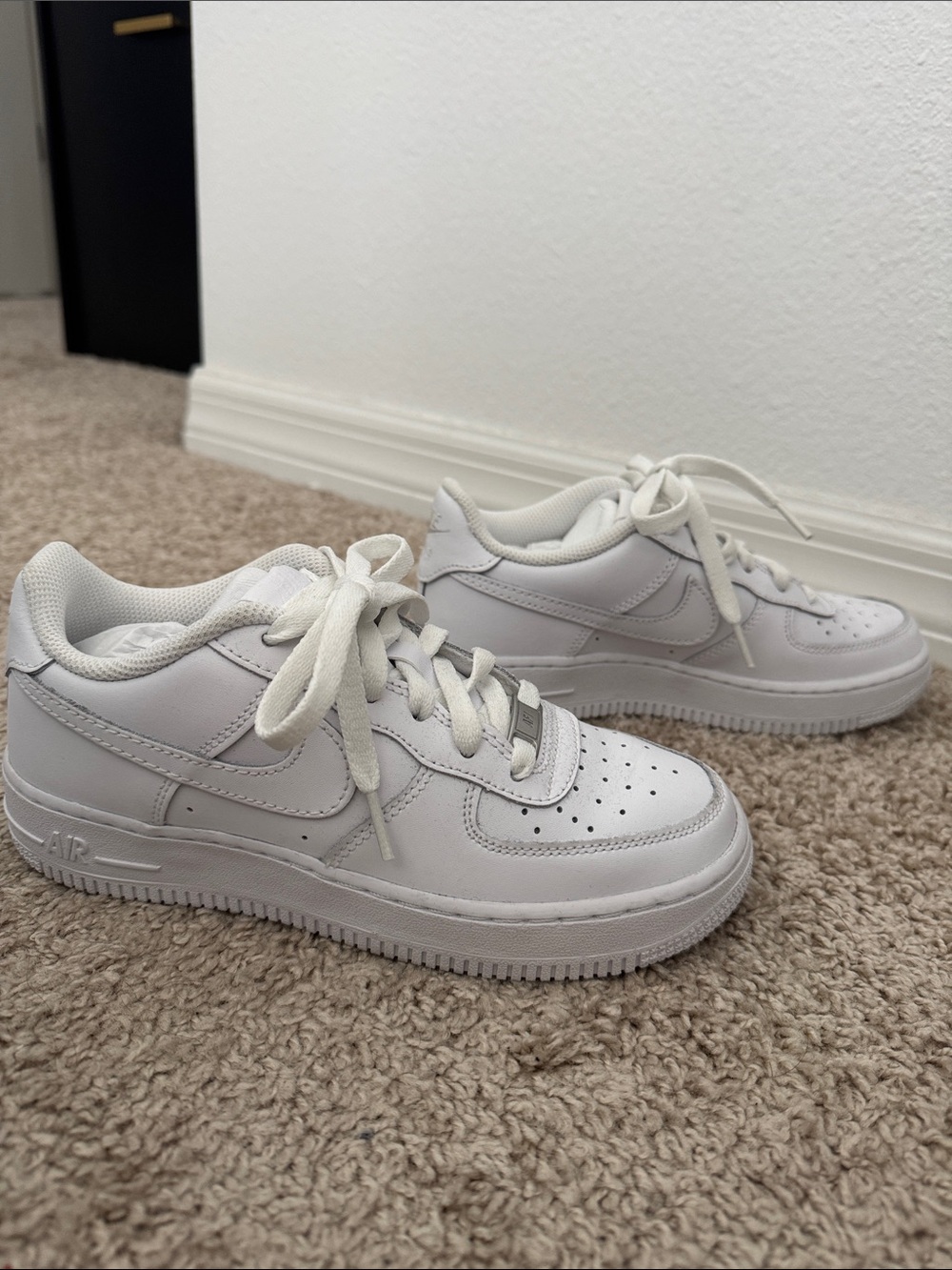 Nike All-White Air Force One Sneakers